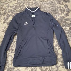 Adidas Gray 1/4 Zip Pullover